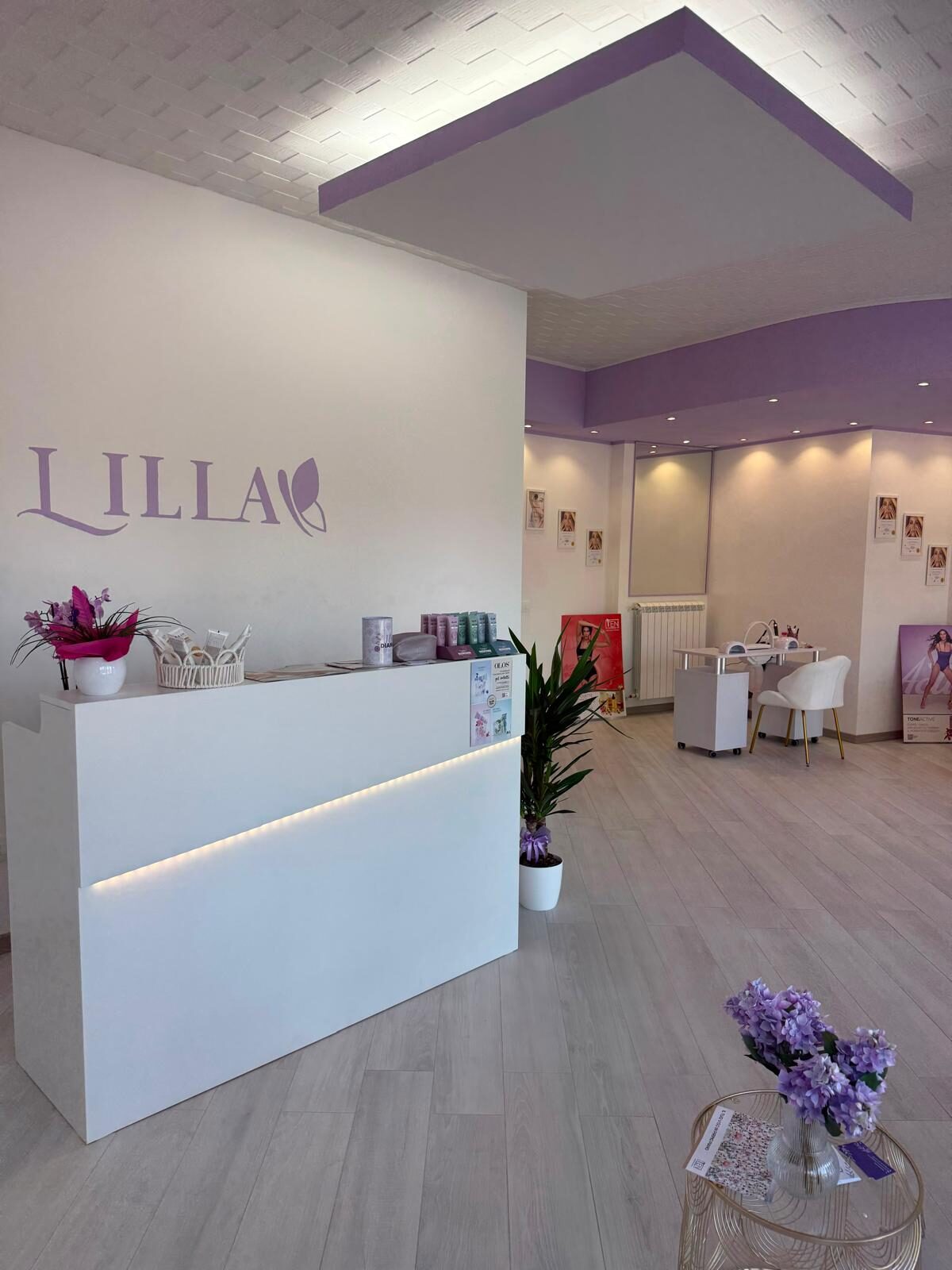 La reception di Lilla Estetica, centro estetico a Vittuone